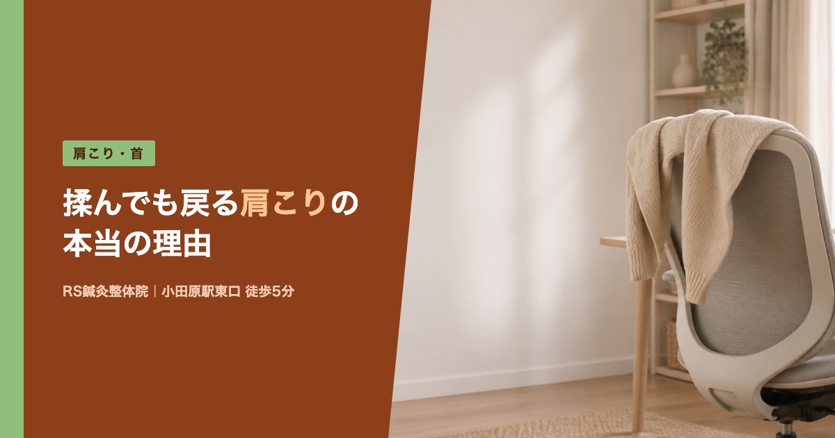 肩こりが揉んでも戻る本当の理由｜小田原の鍼灸整体院が解説