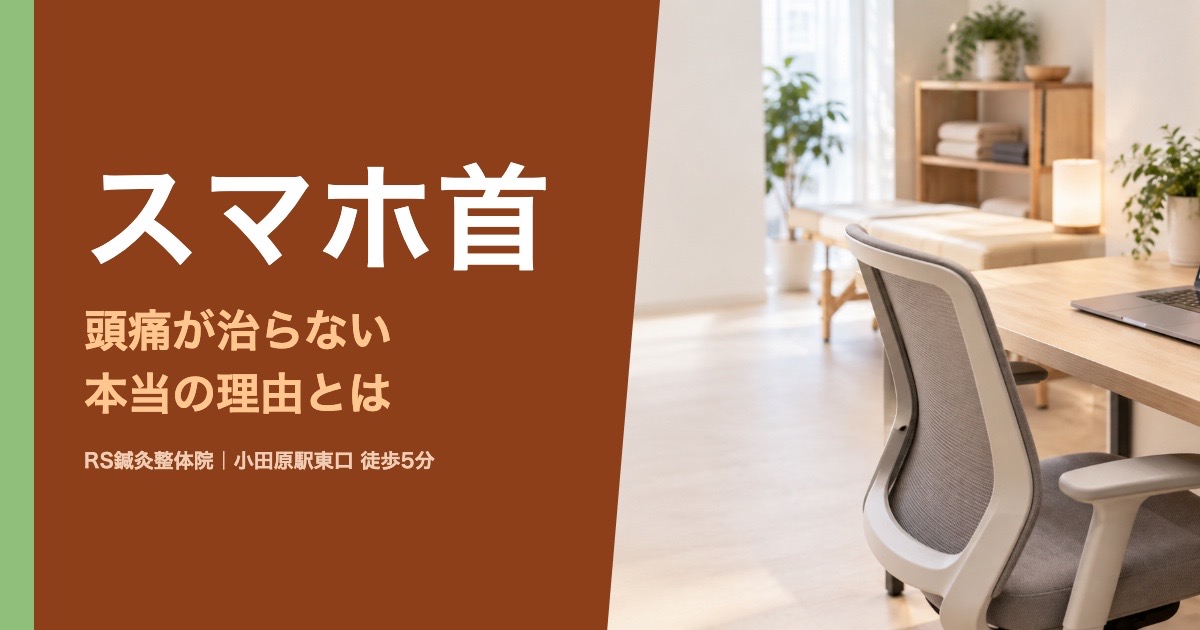 スマホ首（ストレートネック）の頭痛が治らない理由｜小田原の鍼灸整体院が解説