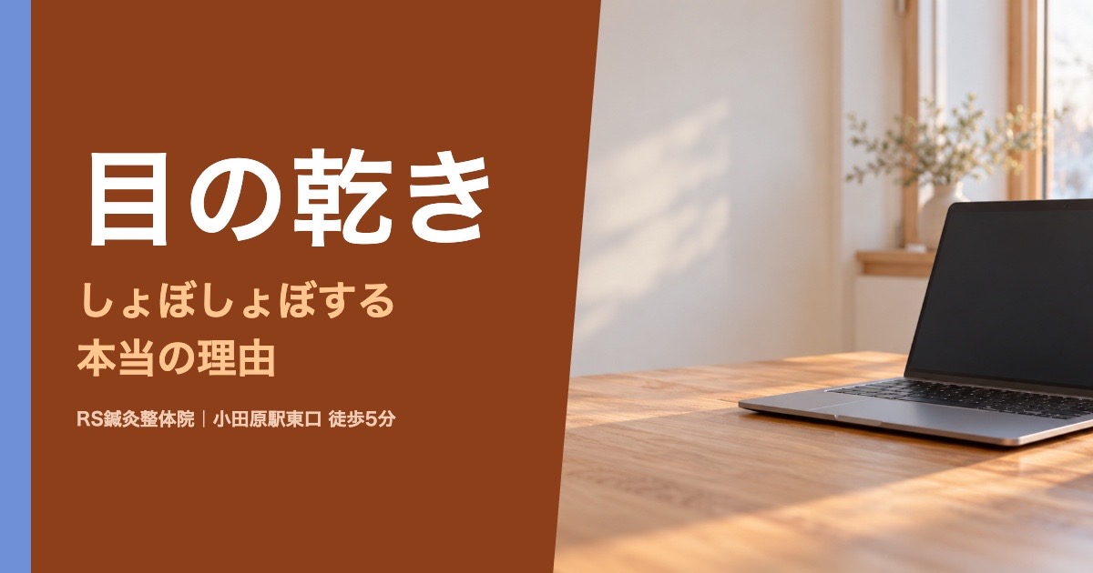 目が乾く・しょぼしょぼするのは目の疲れのせい？小田原の鍼灸整体院が解説