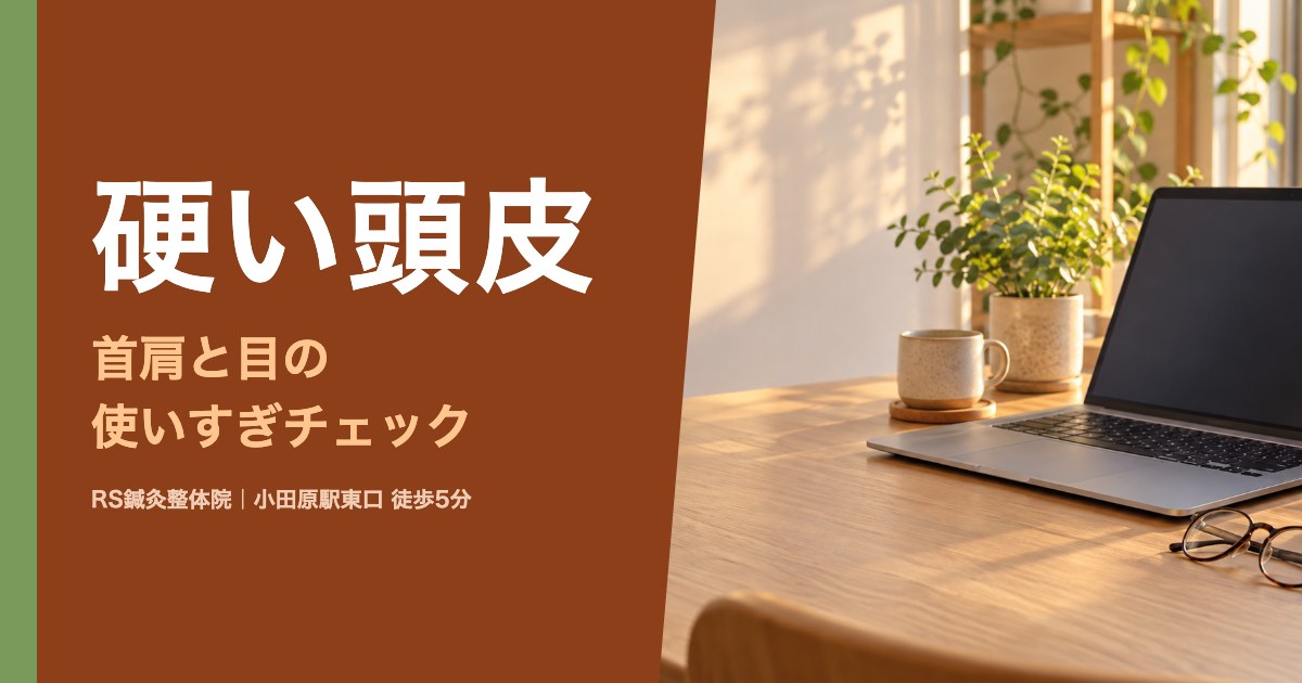 頭皮が硬いのはなぜ？首肩と目の使いすぎチェック｜小田原の鍼灸院が解説